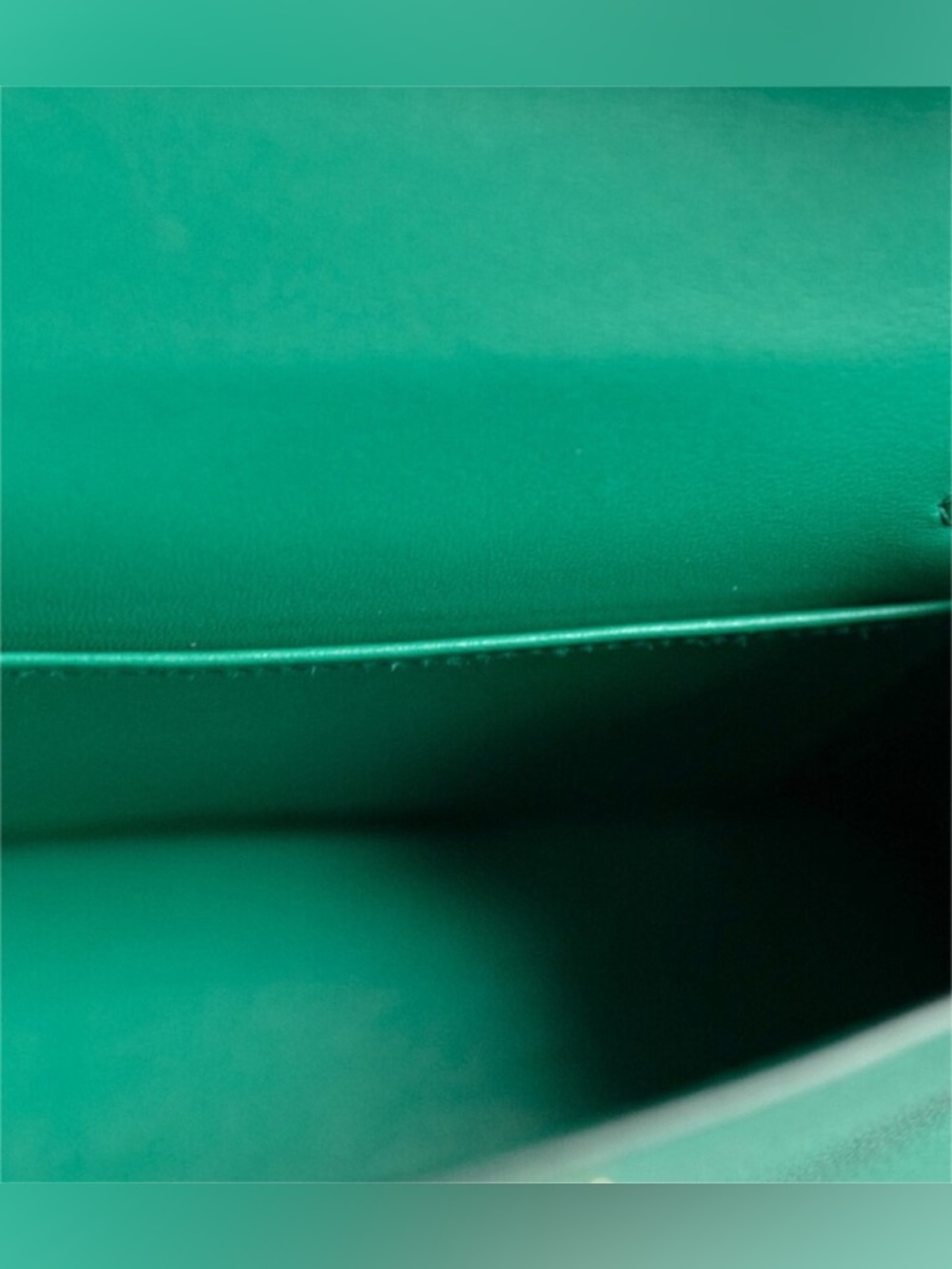 Mini Kelly in Emerald Green with Gold Hardware - Picture 8 of 8
